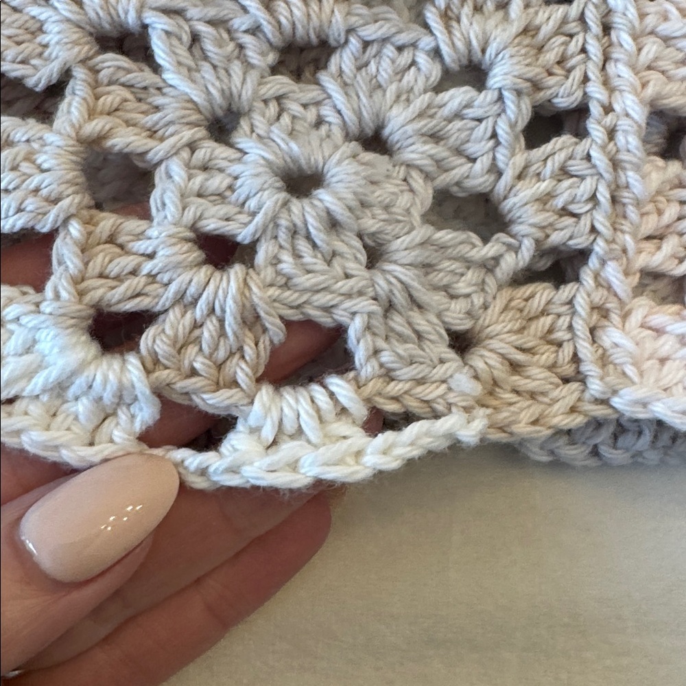 HAND CRAFTED Granny Square Crochet Patchwork Tank Top, see measurements - Picture 4 of 10